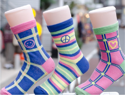 かわいい靴下が盛りだくさんの靴下専門店